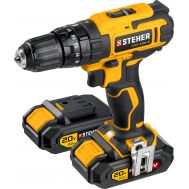 Дрель-шуруповерт ударная, 2 АКБ (2 Ач), в кейсе CDS-200-2