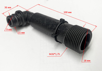 Входной штуцер блока охлаждения для W210i(16) HUX